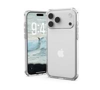 Urban Armor Gear Plyo Case Compatible Apple iPhone 17 Pro Max Coque (Chargement sans Fil, Air-Soft Coins aux Chutes, Bordures surélevées) Ice (Transparent)