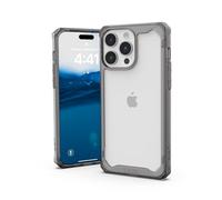 Urban Armor Gear Plyo Case Compatible avec Apple iPhone 15 Pro Max [Coque Compatible avec Le Chargement sans Fil, Air-Soft Coins, Bords surélevés] Ash (Gris Transparent)