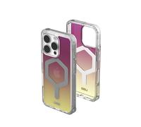 Urban Armor Gear Plyo MS Case Compatible Apple iPhone 16 Pro Coque (Chargement sans Fil/magnétique Compatible, Coins Air-Soft résistants aux Chutes, Bords surélevés) Jaune/Transparent/Ombre