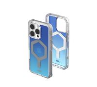 Urban Armor Gear Plyo MS Case Compatible Apple iPhone 16 Pro Coque (Chargement sans Fil/magnétique Compatible, Coins Air-Soft résistants aux Chutes, Bords surélevés) Bleu/Transparent/Ombre