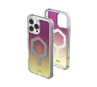 Urban Armor Gear Plyo MS Case Compatible Apple iPhone 16 Pro Max Coque (Chargement sans Fil/magnétique Compatible, Coins Air-Soft résistants aux Chutes, Bords surélevés) Jaune/Transparent/Ombre