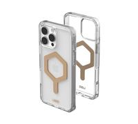 Urban Armor Gear Plyo MS Case Compatible Apple iPhone 16 Pro Max Housse (Compatible avec la Recharge sans Fil/magnétique, Coins Air-Soft résistants aux Chutes, Bords surélevés) Ice (Transparent) / o