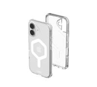 Urban Armor Gear Plyo MS Case Compatible Apple iPhone 17 Coque (Chargement sans Fil/magnétique, Air-Soft Coins aux Chutes, Bord surélevé) Ice (Transparent) / Blanc