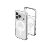 Urban Armor Gear Plyo MS Case Compatible Apple iPhone 17 Pro Coque (Chargement sans Fil/magnétique, Air-Soft Coins aux Chutes, Bordures surélevées) Ice (Transparent) / Blanc