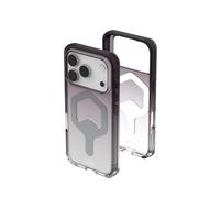 Urban Armor Gear Plyo MS Case Compatible Apple iPhone 17 Pro Coque (Chargement sans Fil/magnétique, Air-Soft Coins aux Chutes, Bord surélevé) Noir/Transparent/Ombre