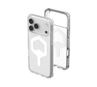 Urban Armor Gear Plyo MS Case Compatible Apple iPhone 17 Pro Max Coque (Chargement sans Fil/magnétique, Air-Soft Coins aux Chutes, Bord surélevé) Noir/Transparent/Ombre