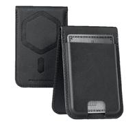 URBAN ARMOR GEAR Portefeuille Metropolis Magnetic Slim avec fonction de rangement (Portefeuille en cuir végétalien, Jusqu'à cinq cartes de crédit) Noir