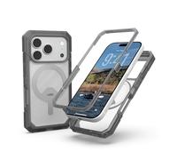 Urban Armor Gear Coque Trooper MS iPhone 17 Pro – Sans fil/aimant, 7,6 m – Ash (gris)/Transparent