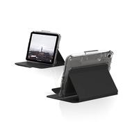 Urban Armor Gear U by UAG [U] Lucent Etui Apple iPad Mini 6 Coque (2021 / 6ème génération) [Fonction Stand, Wake/Sleep, Rabat Frontal magnétique, Apple Pencil Support] Noir (Transparent) 12328N314040