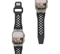 URBAN ARMOR GEAR UAG Bracelet de rechange respirant pour Apple Watch 49/46/45/44 mm, iWatch Series Ultra 2/Ultra/4-10/SE/SE 2, noir/titane