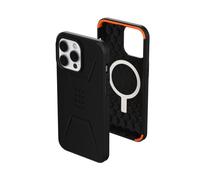 Urban Armor Gear UAG Civilian Housse Compatible avec Apple iPhone 14 Pro Max [Wireless Charging/magnétiquement Compatible, Résistante aux Chutes, Bord surélevé] Noir