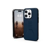 Urban Armor Gear UAG Civilian Housse Compatible avec Apple iPhone 14 Pro [Wireless Charging Compatible Cover, Résistante aux Chutes, Protection de l'écran grâce au Bord surélevé] Bleu