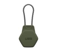 URBAN ARMOR GEAR UAG Compatible avec AirTag Case Civilian - Coque rigide avec câble métallique pour clés, bagages et sacs, coque de protection anti-perte ultra sécurisée pour GPS, olive