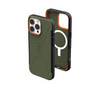 URBAN ARMOR GEAR UAG Coque Civilian mince, robuste, élégante, anti-chocs et antidérapante de qualité militaire pour iPhone 16 Pro 6,9", compatible avec le chargement MagSafe, olive (Olive Drab)
