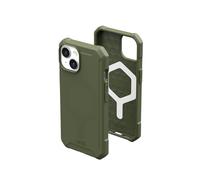 URBAN ARMOR GEAR UAG Coque Compatible avec iPhone 15 Plus 6,7" Essential Armor Olive Drab Aimant intégré Compatible avec MagSafe Charging Coque de Protection Robuste de qualité Militaire résistante