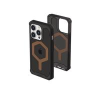 URBAN ARMOR GEAR UAG Coque Compatible avec iPhone 15 Pro 6,1", Plyo Noir/Bronze, Aimant intégré, Compatible avec Chargeur MagSafe, Coque de Protection Robuste, Anti-jaunissement, Transparente