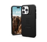 Urban Armor Gear UAG Coque Compatible avec iPhone 15 Pro Max 6,7", Noir Civil, Aimant intégré, Compatible avec Chargeur MagSafe, Coque de Protection Robuste de qualité Militaire résistante aux Chutes