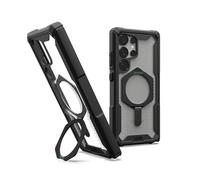 URBAN ARMOR GEAR UAG Coque de protection avec béquille Plasma XTE pour Samsung Galaxy S25 Ultra 6,9", compatible recharge magnétique, robuste, qualité militaire testée contre chute, noir/transparent