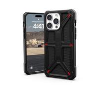 URBAN ARMOR GEAR UAG Coque de Protection Compatible avec iPhone 15 Pro Max 6,7" Monarch Kevlar Noir Robuste Qualité Militaire testée Contre Les Chutes