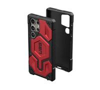 URBAN ARMOR GEAR UAG Coque de Protection pour Samsung Galaxy S24 Ultra 6,8" Monarch Pro Crimson, Charge magnétique, Robuste, Anti-Chute, résistante aux Chocs, antidérapante