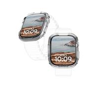 URBAN ARMOR GEAR UAG - Coque de protection rigide transparente et robuste pour Apple Watch iWatch Series 11/10 de 46 mm iWatch Series 11/10, de qualité militaire, résistante aux chutes et à clipser