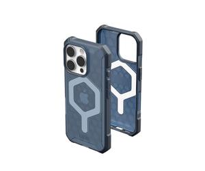 Urban Armor Gear UAG Coque Essential Armor Mince, Robuste, élégante, Anti-Chocs et antidérapante de qualité Militaire pour iPhone 16 Pro 6,3", Compatible avec Le Chargement MagSafe, Bleu (Cloud Blue)