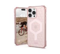URBAN ARMOR GEAR UAG Coque pour iPhone 15 Pro Max 6,7" Essential Armor Rose, Aimant intégré Compatible avec Le Chargement MagSafe, Coque de Protection Robuste de qualité Militaire résistante aux