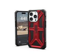 URBAN ARMOR GEAR UAG Coque [version mise à jour] compatible avec iPhone 15 Pro 6,1" Monarch Crimson Coque de protection robuste de qualité militaire testée contre les chutes