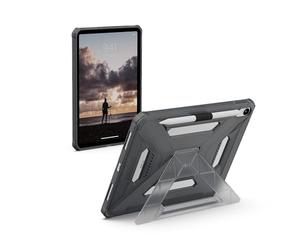 URBAN ARMOR GEAR UAG Étui conçu pour iPad 11" A16 11{^>e<^} génération 2025 - A3354 A3355 - Coque de protection robuste transparente avec béquille et porte-crayon - Scout Plus Ash
