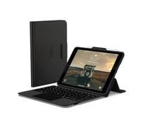 Urban Armor Gear UAG Étui de Protection pour iPad 10,2" 9e/8e/7e génération 2019-2021 avec Clavier Noir/cendré Anglais, Clavier Bluetooth sans Fil intégré, pavé Tactile multipoint