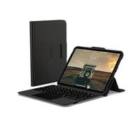 Urban Armor Gear UAG Étui de Protection pour iPad 10,9" 10(^>e<^) génération 2022 avec Clavier Noir/cendré Anglais, Clavier Bluetooth sans Fil intégré, pavé Tactile Multi-Touch