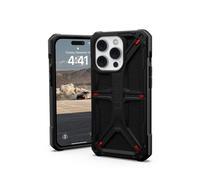 Urban Armor Gear UAG Monarch Housse de Protection Compatible Apple iPhone 14 Pro [Chargement sans Fil, Protection 5 Couches Conforme aux Normes Militaires, Bord surélevé] Noir/Kevlar, 114034113940