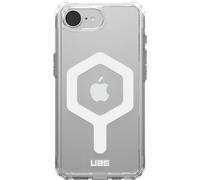 Urban Armor Gear Plyo MS Case Compatible avec Apple iPhone 16e Coque (Recharge sans Fil/magnétique Compatible, Air-Soft Coins résistants aux Chutes) Ice (Transparent) / Blanc