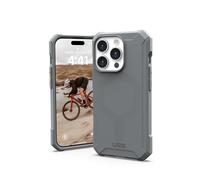 URBAN ARMOR GEAR UAG [Version Mise à Jour] Compatible avec iPhone 15 Pro 6,1" Essential Armor Silver Aimant intégré Compatible avec MagSafe Charging Coque de Protection Robuste de qualité Militaire