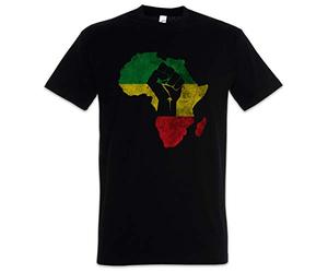 Urban Backwoods African Fist Hommes T-Shirt Noir Taille S
