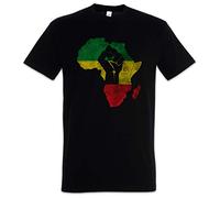 Urban Backwoods African Fist Hommes T-Shirt Noir Taille XL