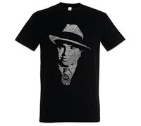 Urban Backwoods Al Capone Vintage Portrait Hommes T-Shirt Noir Taille XL