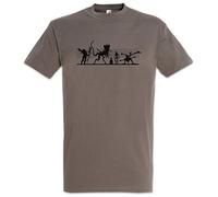 Urban Backwoods Alien Suspects Hommes T-Shirt Gris Taille XL