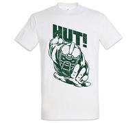 Urban Backwoods American Football Hut! Hommes T-Shirt Blanche Taille M