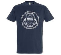 Urban Backwoods Amity Harbor Patrol Hommes T-Shirt Bleu Taille 5XL