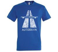 Urban Backwoods Autobahn Hommes T-Shirt Bleu Taille S