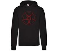Urban Backwoods Baphomet Pentagram Sign Hoodie Sweats à Capuche Sweat-Shirt Noir Taille XL