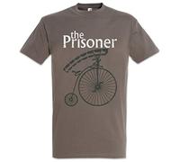Urban Backwoods Bicycle Prisoner Hommes T-Shirt Gris Taille M