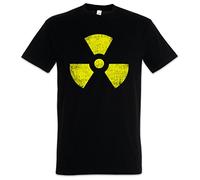 Urban Backwoods Black Biohazard Vintage Symbol Hommes T-Shirt Noir Taille L