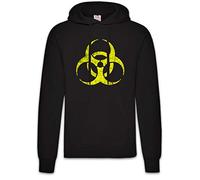 Urban Backwoods Black Biohazard Vintage Symbol Hoodie Sweats à Capuche Sweat-Shirt Noir Taille M