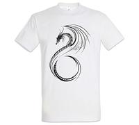 Urban Backwoods Celtic Dragon II Hommes T-Shirt Blanche Taille 3XL