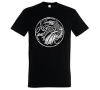 Urban Backwoods Celtic Druid Hommes T-Shirt Noir Taille L