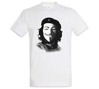 Urban Backwoods Che Anonymous Guevara Hommes T-Shirt Blanche Taille XL