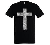 Urban Backwoods Christian Cross II Hommes T-Shirt Noir Taille M