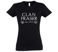 Urban Backwoods Clan Fraser Women Femme T-Shirt Noir Taille 2XL